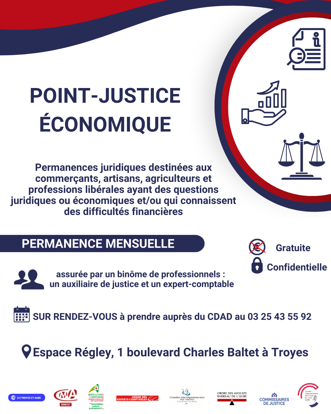 Ouverture d’un point-justice économique