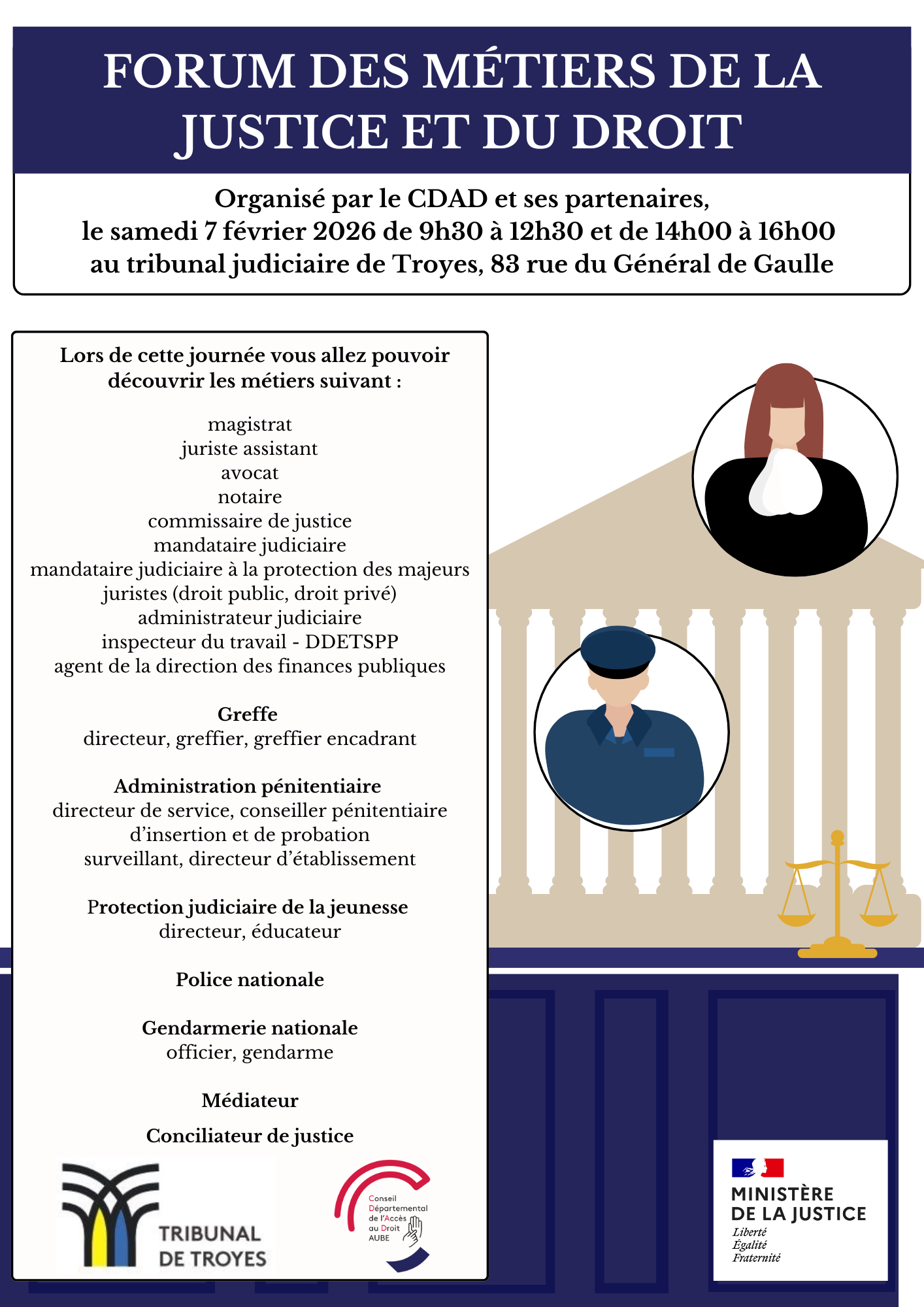 Forum des métiers de la justice et du droit